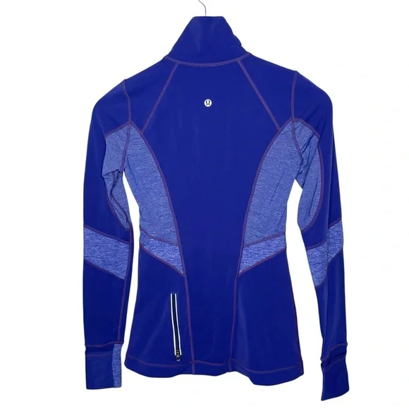 lululemon Run Distance Pullover Pigment Blue Sz 2 - Picture 6 of 16